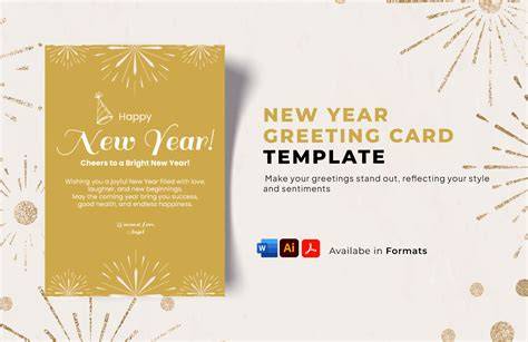 New Year Greeting Card Templates Free Download