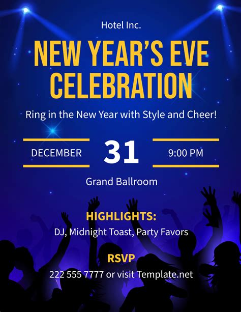 New Years Eve Flyer Template