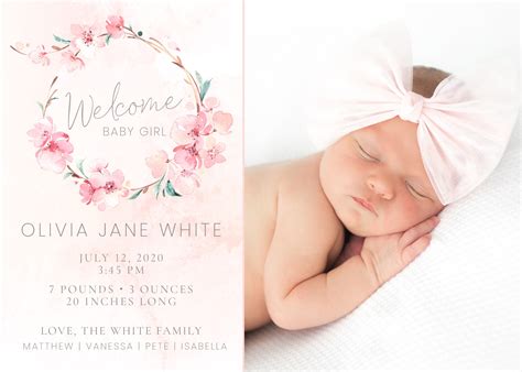 Newborn Announcement Template
