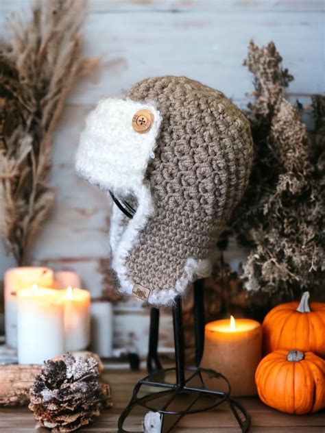 Newborn Aviator Hat Crochet Pattern Free