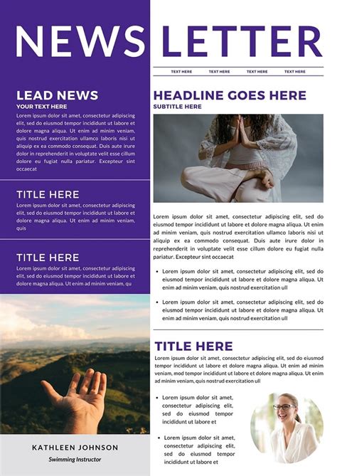 Newsletter Template Canva