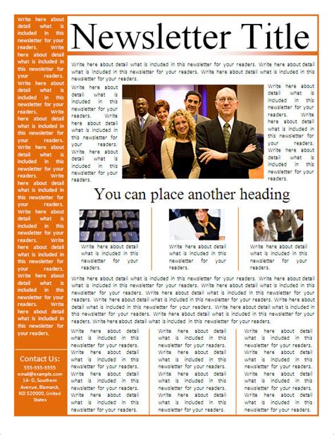 Newsletter Templates For Microsoft Word