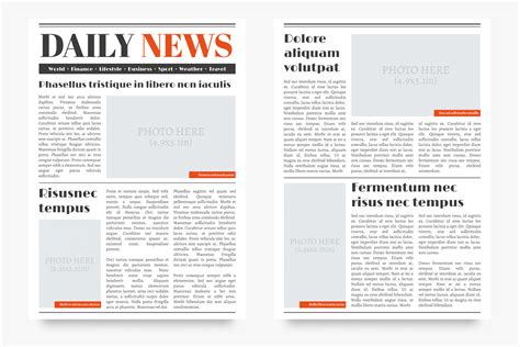 Newspaper Google Docs Template