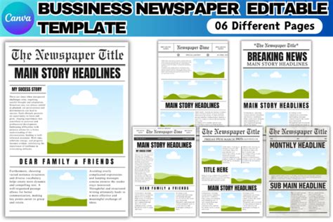 Newspaper Template Canva