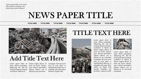 Newspaper Template Powerpoint
