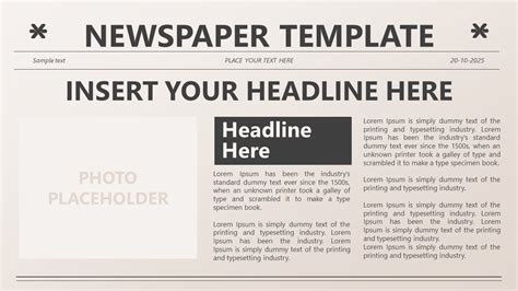 Newspaper Template Ppt