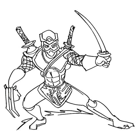 Ninja Coloring Page Printable