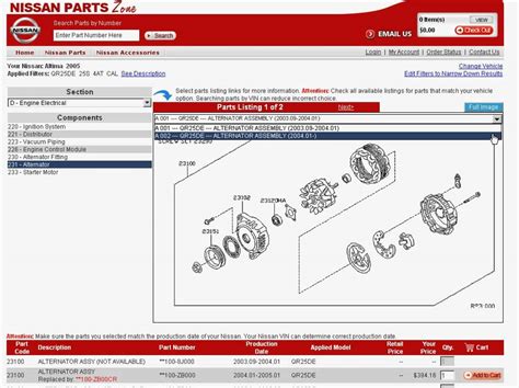 Nissan Fast Parts Catalog
