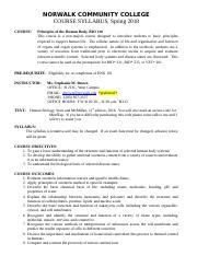 Norwalk Community College Course Catalog Spring 2018