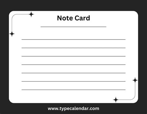 Note Cards Printable