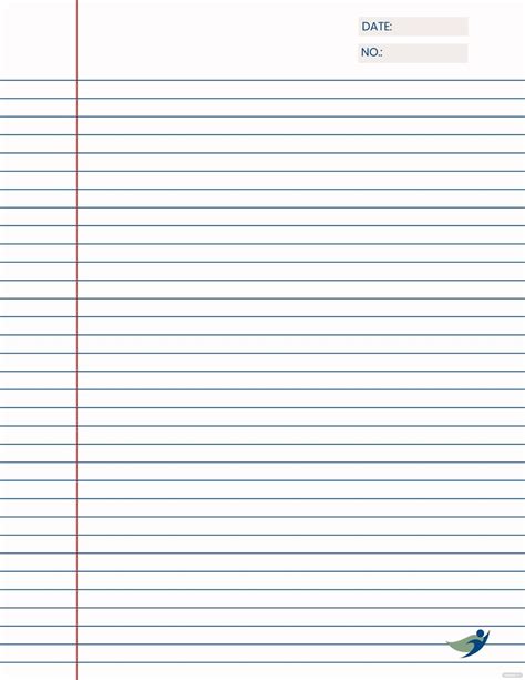 Notebook Paper Template For Word