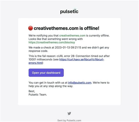 Notification Email Template