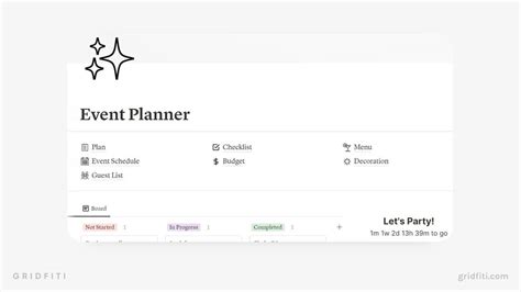 Notion Event Planning Template