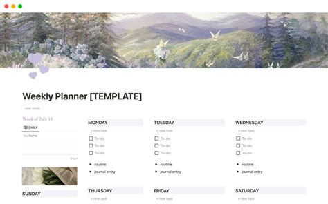Notion Planning Templates
