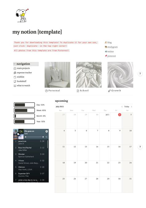 Notion Student Templates