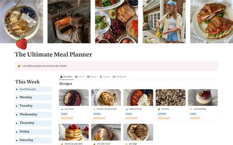 Notion Template For Meal Planning