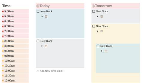 Notion Time Blocking Template