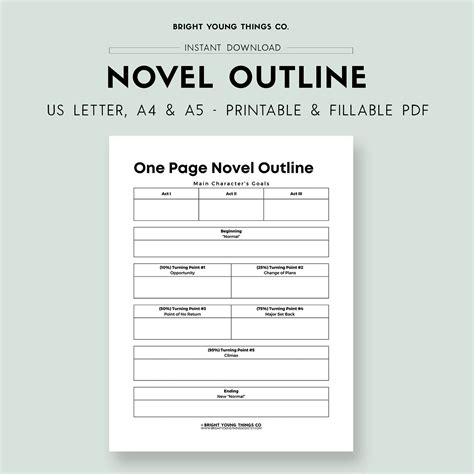 Novella Outline Template