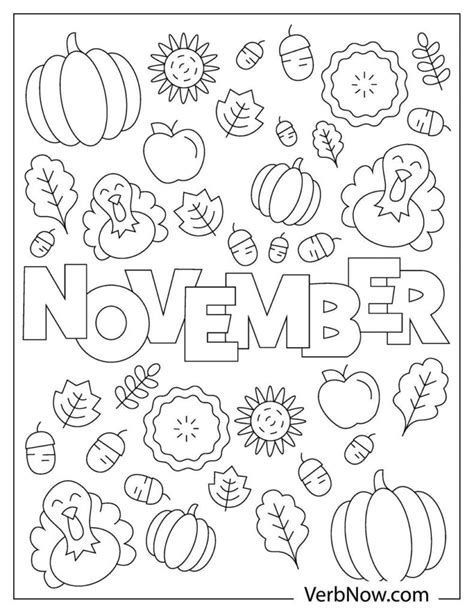 November Coloring Pages Free Printable
