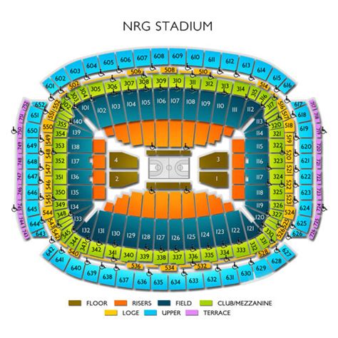 Nrg Seating Chart Concert