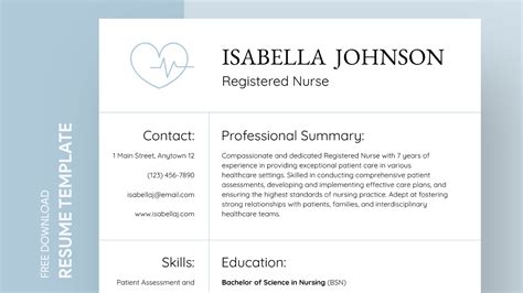 Nursing Resume Template Google Docs