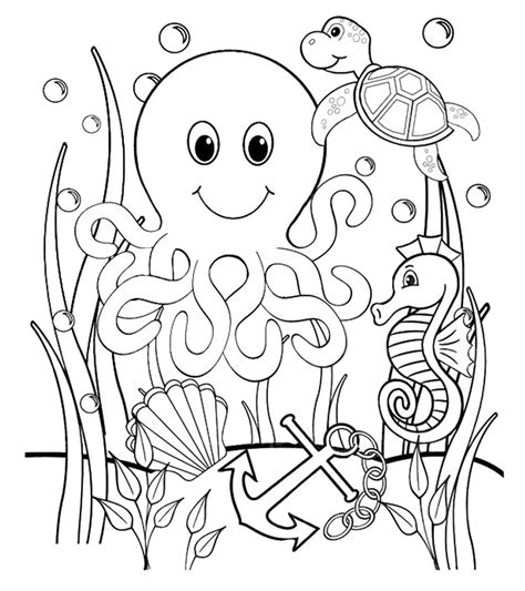 Ocean Coloring Pages Printable