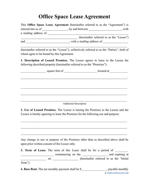Office Lease Contract Template