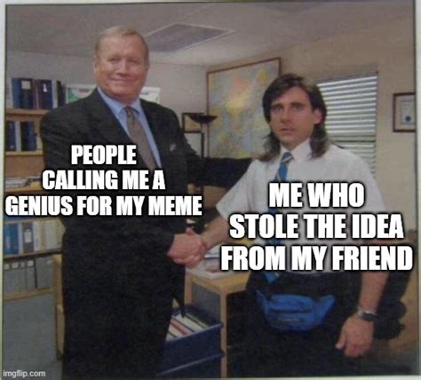 Office Shaking Hand Meme Template