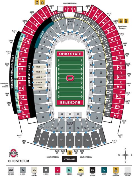 Ohio Stadium Chart