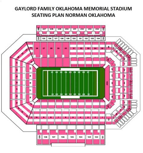 Oklahoma Gaylord Stadium Seating Chart