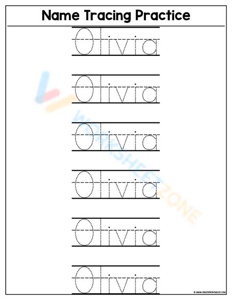 Olivia Name Printable