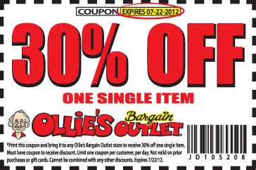 Ollies Printable Coupons