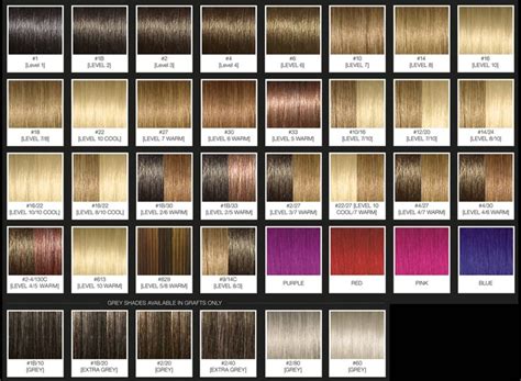 One N Only Hair Color Chart