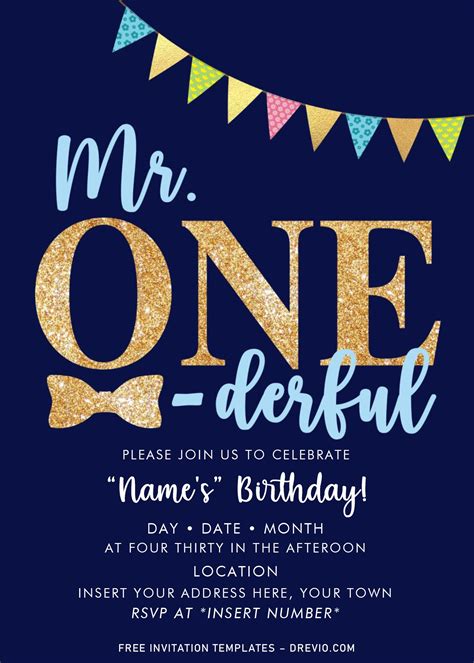 Onederful Birthday Invitation Template Free