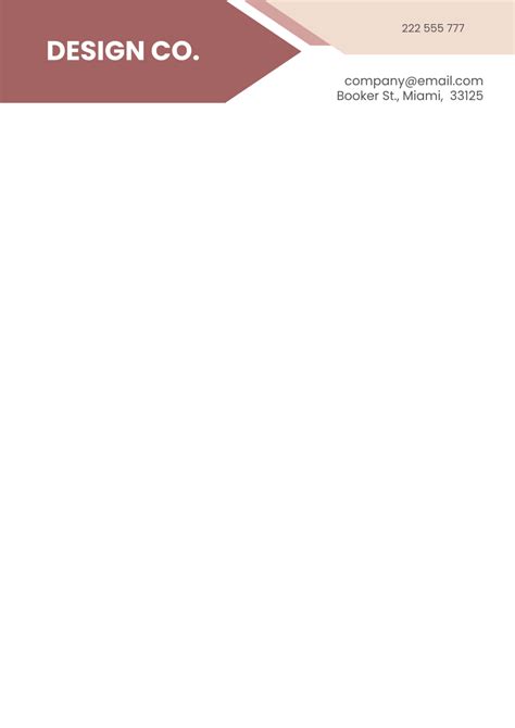 Online Letterhead Template