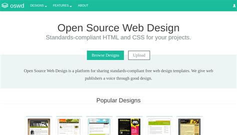 Open Source Web Design Templates