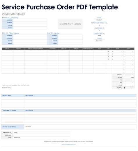 Order Of Services Template