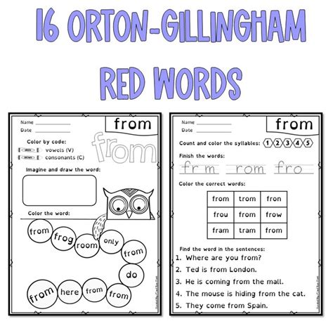 Orton Gillingham Printable