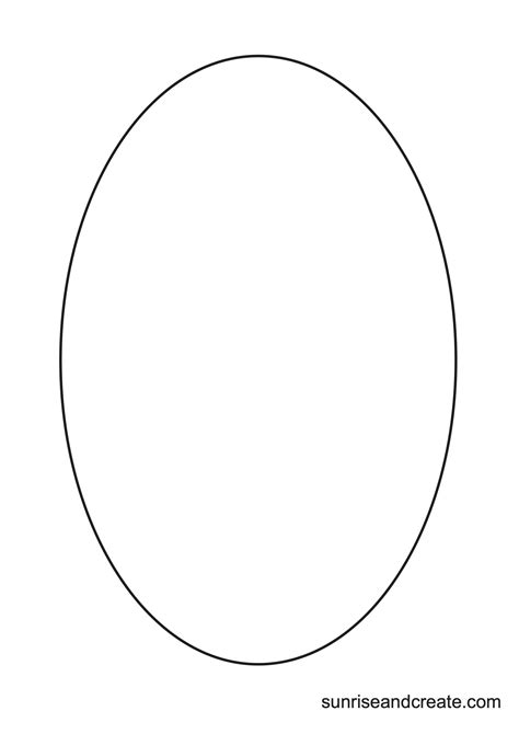 Oval Printable Template