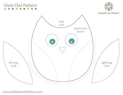 Owl Sewing Template