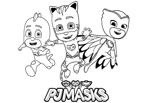 P J Masks Coloring Pages