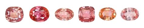 Padparadscha Sapphire Colour Chart