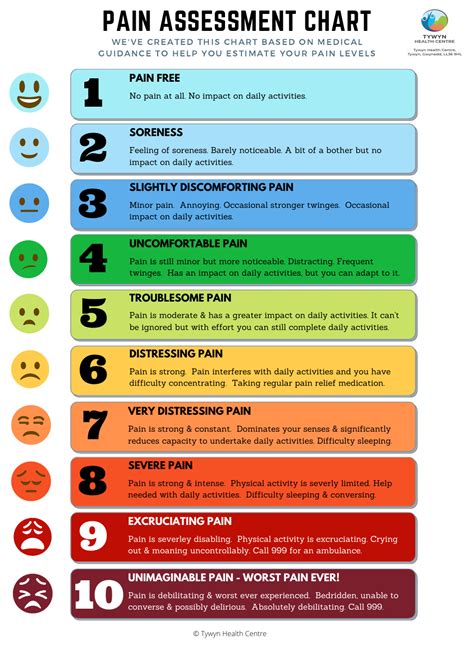 Pain Scoring Chart