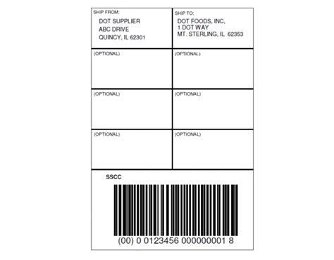 Pallet Label Template