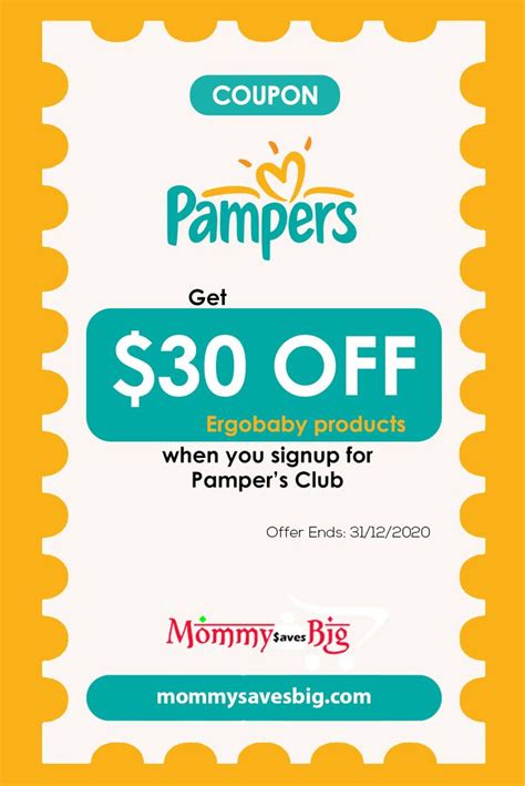 Pampers Coupons 10 Off Printable