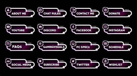 Panel Template Twitch