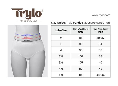 Panty Size Chart Us