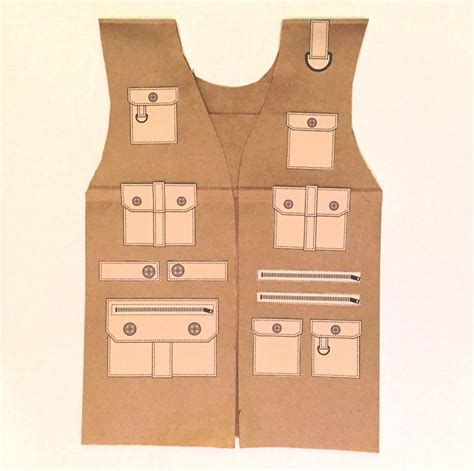 Paper Bag Vest Template