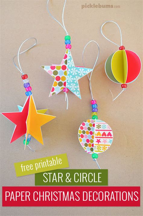 Paper Christmas Decorations Printable