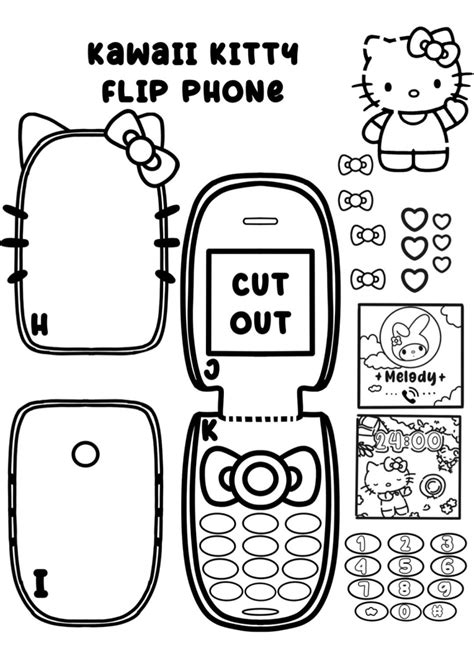 Paper Flip Phone Template